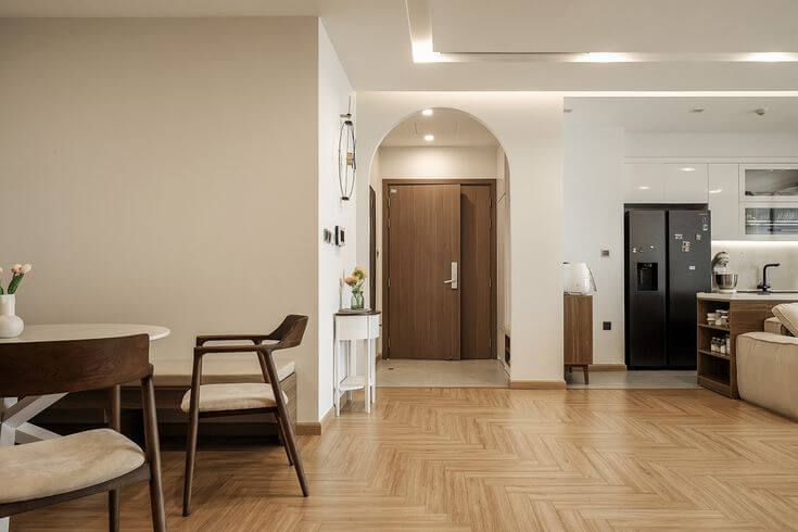 Đồng bộ nội thất cùng cửa gỗ nhựa Composite