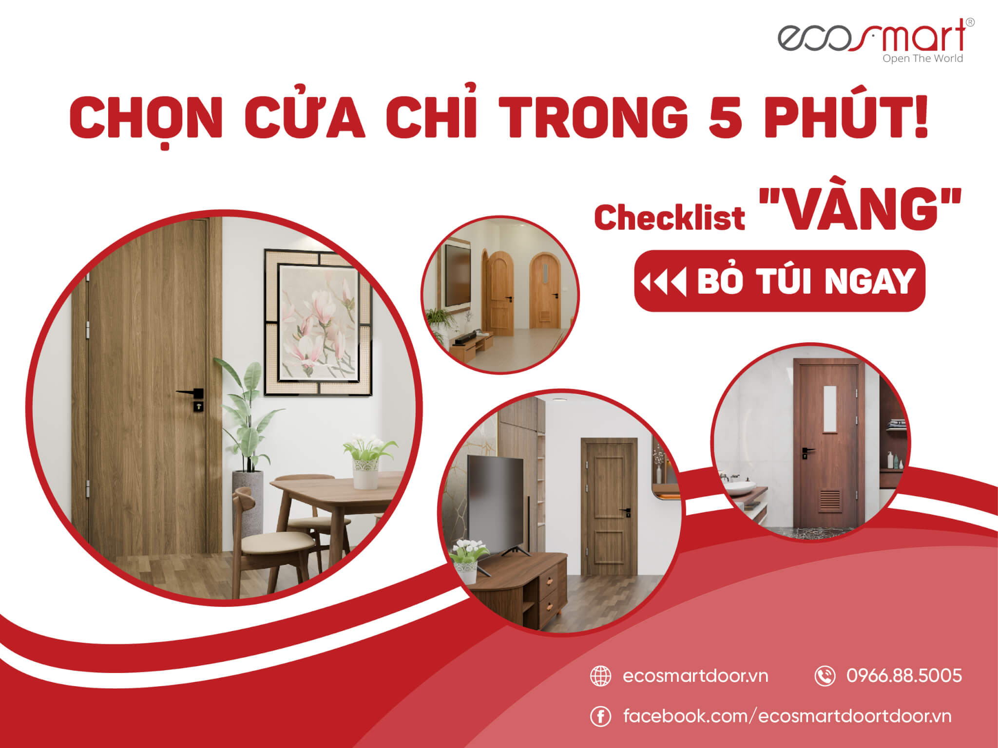 Chọn cửa chỉ trong 5 phút - checklist vàng