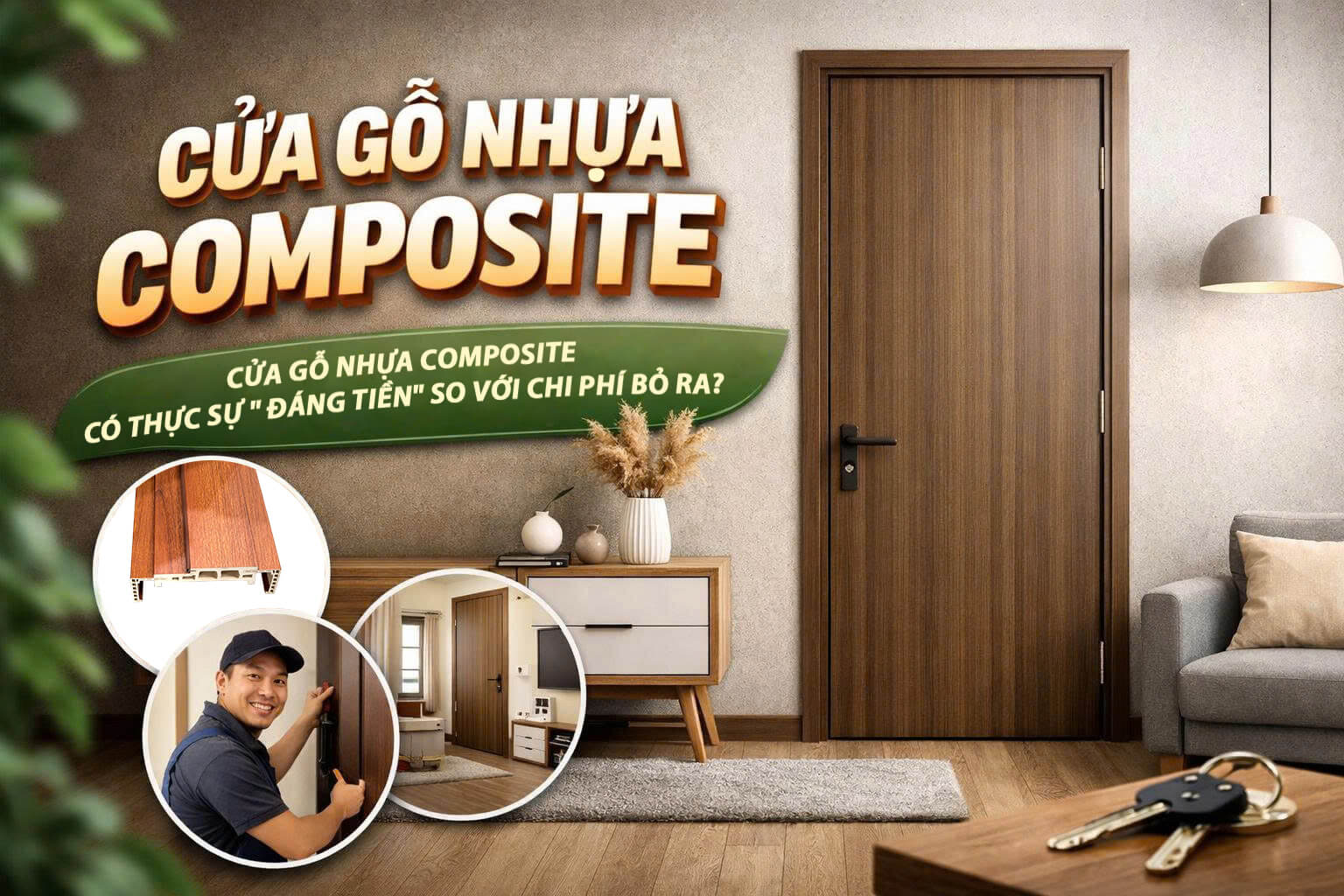 Cửa gỗ nhựa Composite có thực sự “đáng tiền” so với chi phí bỏ ra?