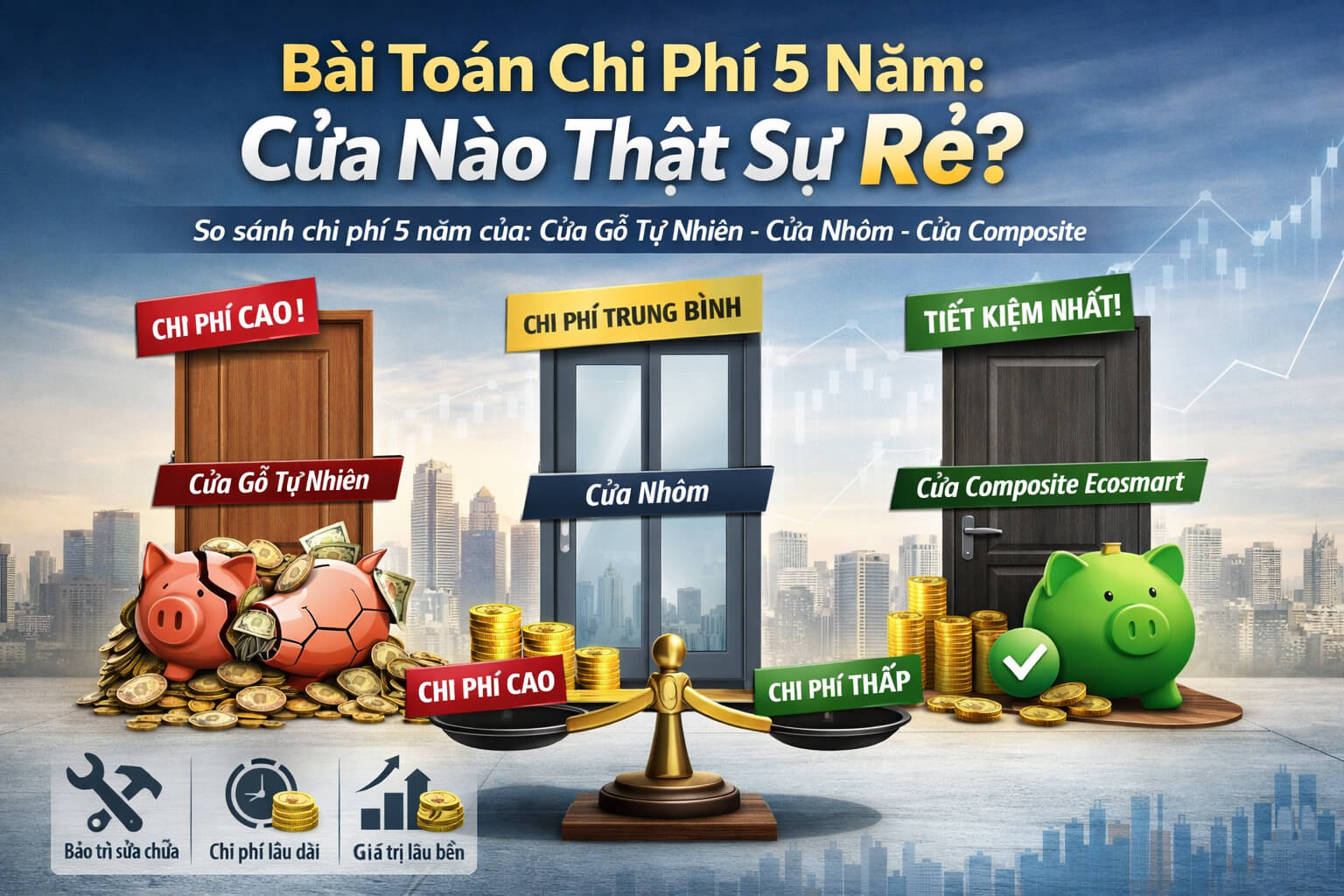 Bài Toán Chi Phí 5 Năm: Lựa Chọn Cửa Nào Thật Sự Tiết Kiệm?
