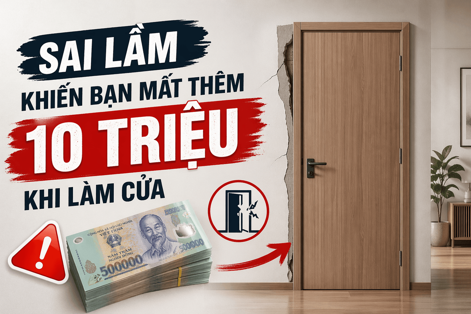 Sai lầm khiến bạn mất thêm 10 triệu khi làm cửa – Đừng để “tiền mất tật mang”