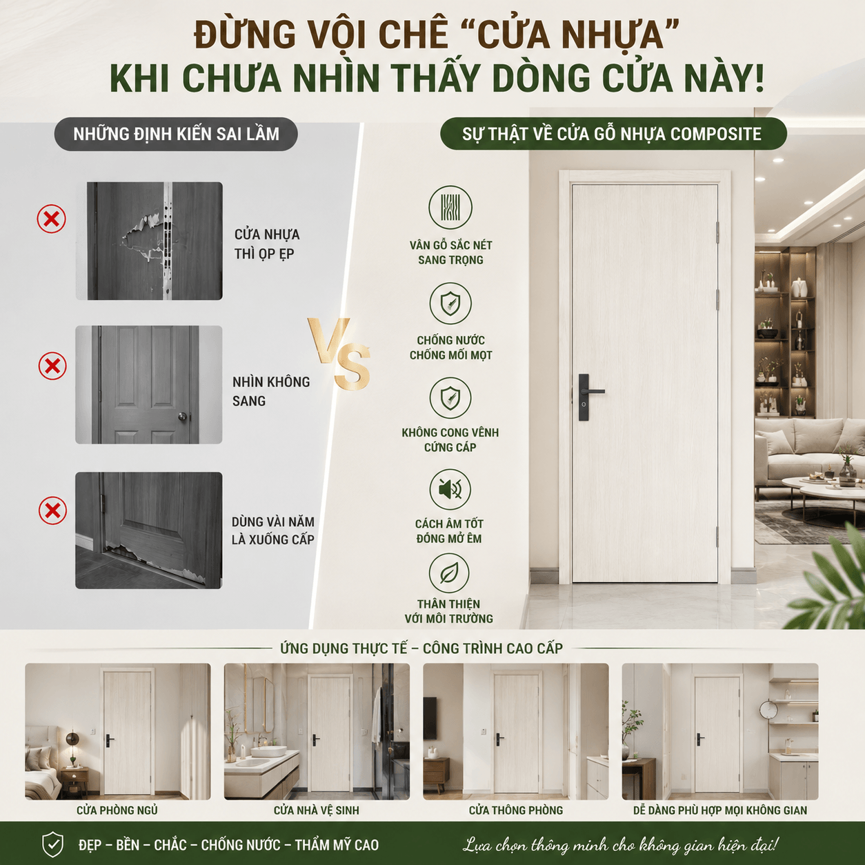 Đập Tan Định Kiến: “Cửa Nhựa Thì Làm Sao Sang Được?”