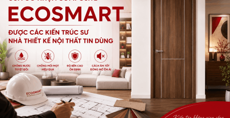 CỬA GỖ NHỰA COMPOSITE ECOSMART – LỰA CHỌN ĐƯỢC CÁC KIẾN TRÚC SƯ VÀ NHÀ THIẾT KẾ NỘI THẤT TIN DÙNG
