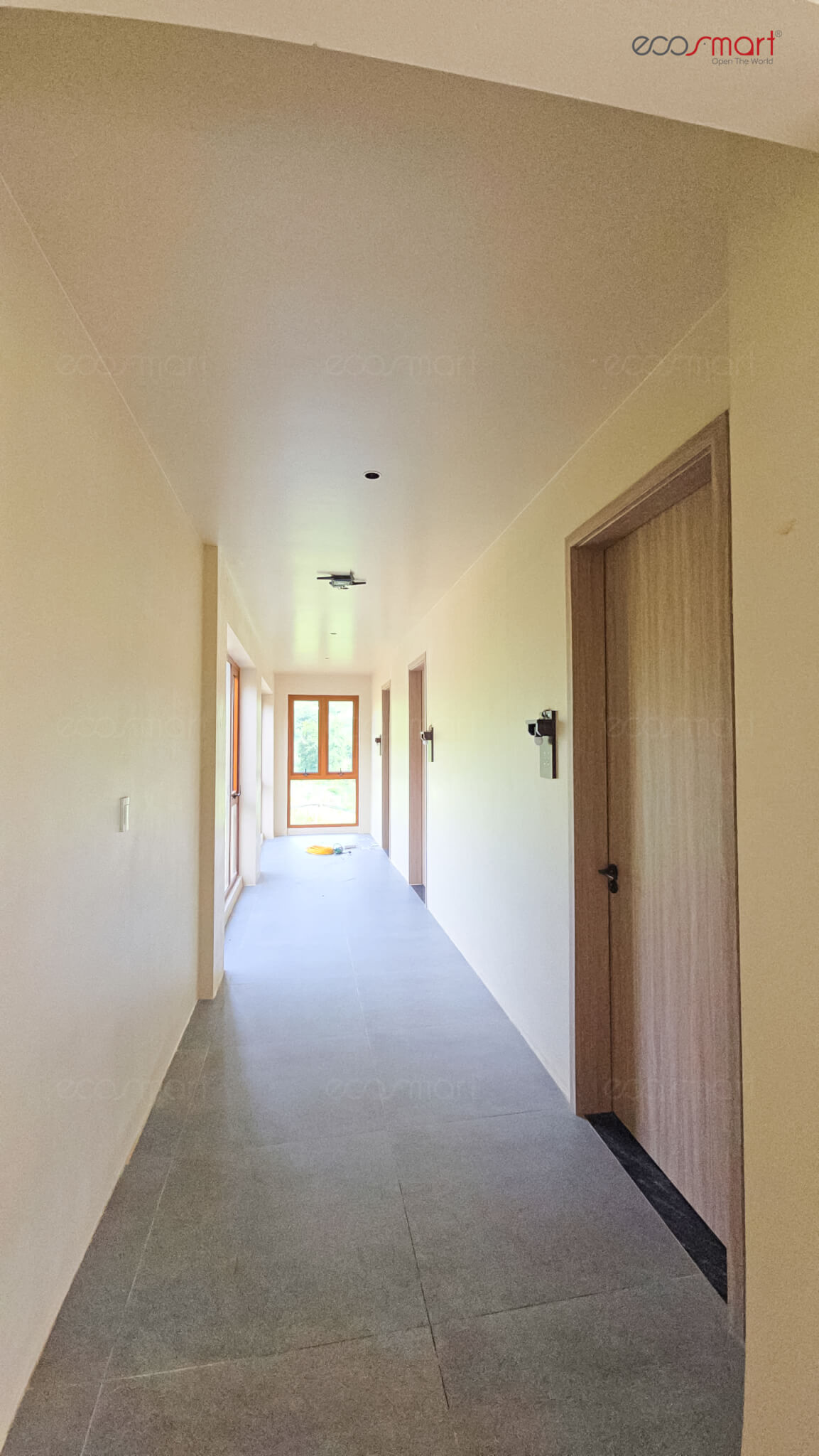 Cửa gỗ nhựa Composite Ecosmart tại Ville De Champ Mộc Châu