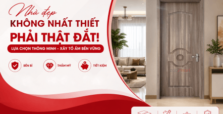 Nhà đẹp không nhất thiết phải thật đắt – Lựa chọn thông minh để xây dựng tổ ấm bền vững