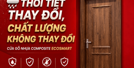 Thời tiết thay đổi, chất lượng không thay đổi cùng cửa gỗ nhựa Composite Ecosmart