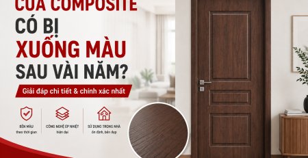 Cửa gỗ nhựa Composite có bị xuống màu sau vài năm sử dụng không?