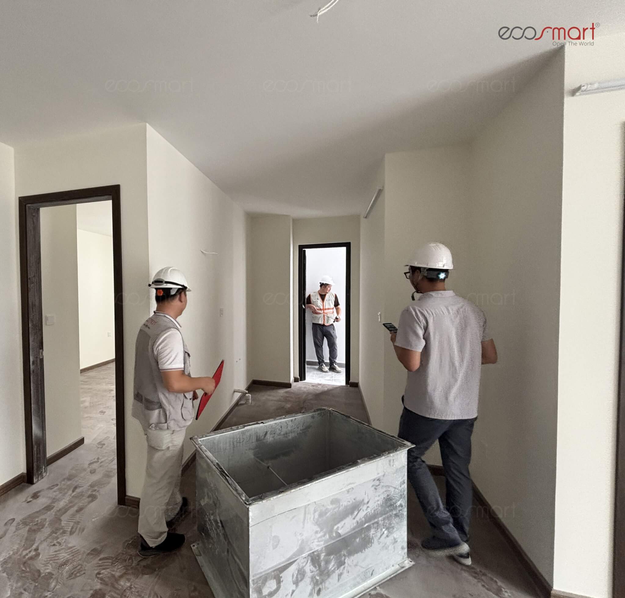Nghiệm thu cửa Ecosmart tại Dự án Nhà ở xã hội Khu Bờ Tả Sông Hồng