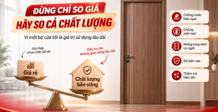 Đừng Chỉ So Giá Cửa Gỗ Nhựa Composite – Hãy So Cả Chất Lượng