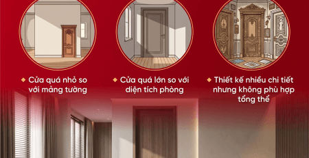 Cửa đẹp nhưng tỷ lệ sai – Vì sao căn phòng vẫn mất cân đối?