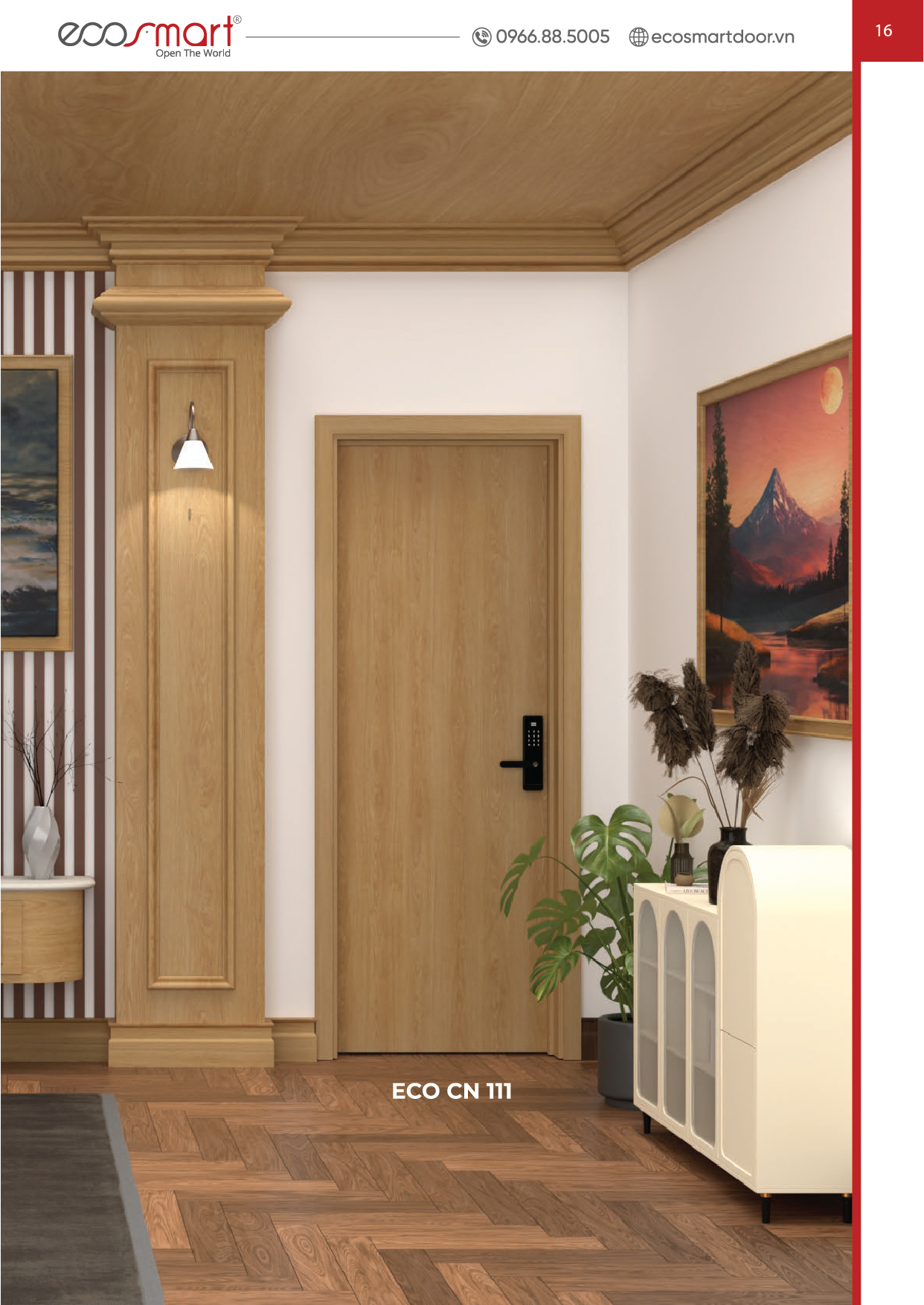 Cửa gỗ công nghiệp chống cháy Ecosmart