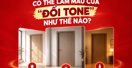 ÁNH SÁNG TRONG NHÀ CÓ THỂ LÀM MÀU CỬA “ĐỔI TONE” NHƯ THẾ NÀO?
