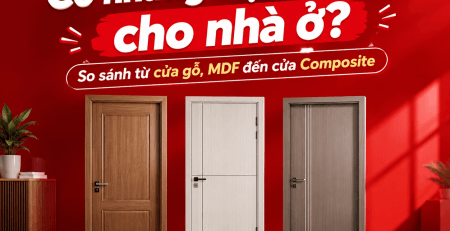So sánh cửa gỗ, MDF và cửa Composite